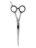 percu barber slim cut line hair shears 6inches silver