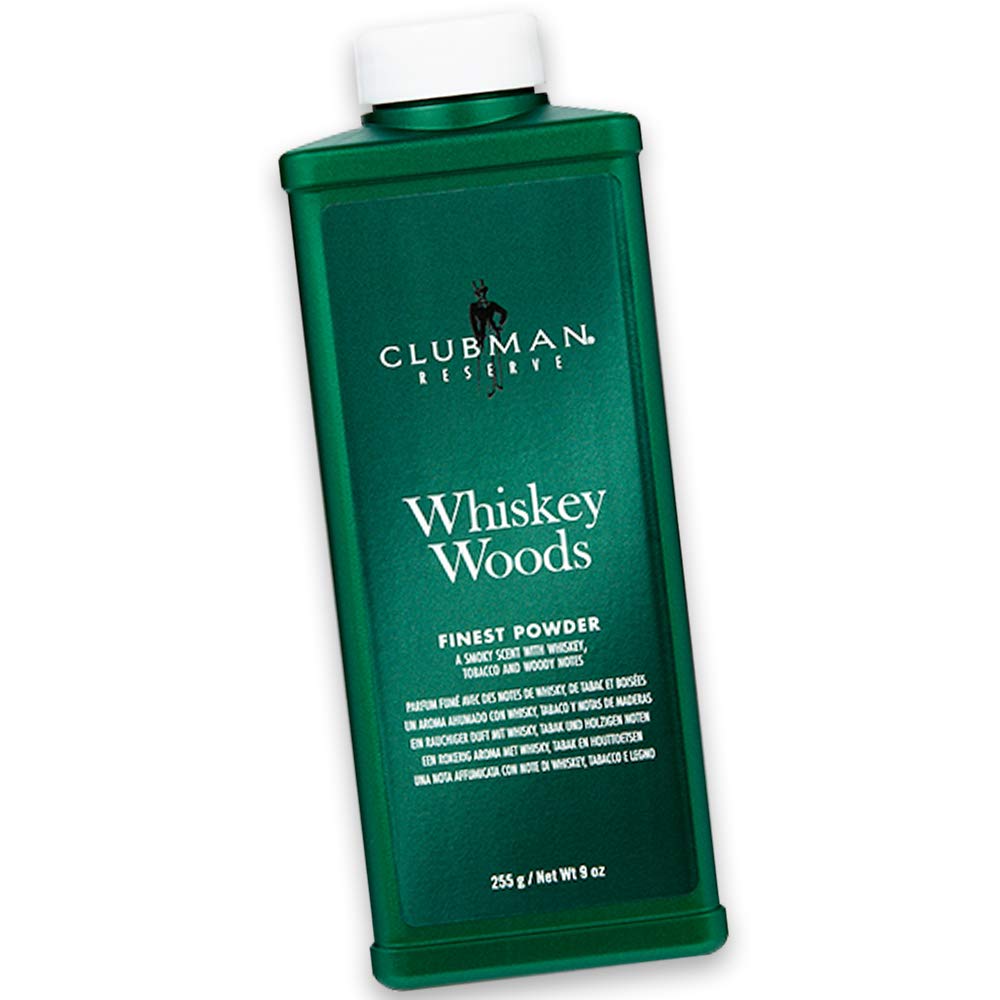 Clubman reserve powder whiskey woods