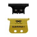 Gamma xpro gold titanium wide trimmer blade with black dlc