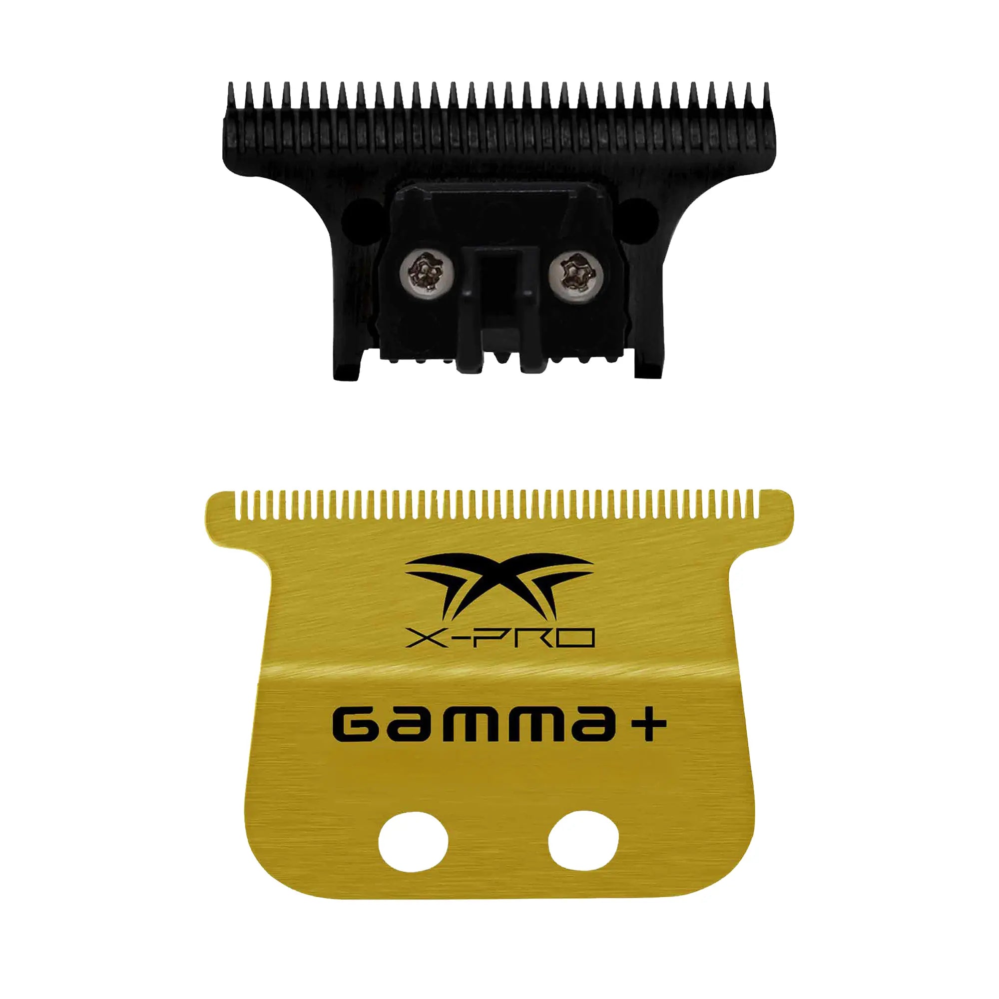 Gamma xpro gold titanium wide trimmer blade with black dlc