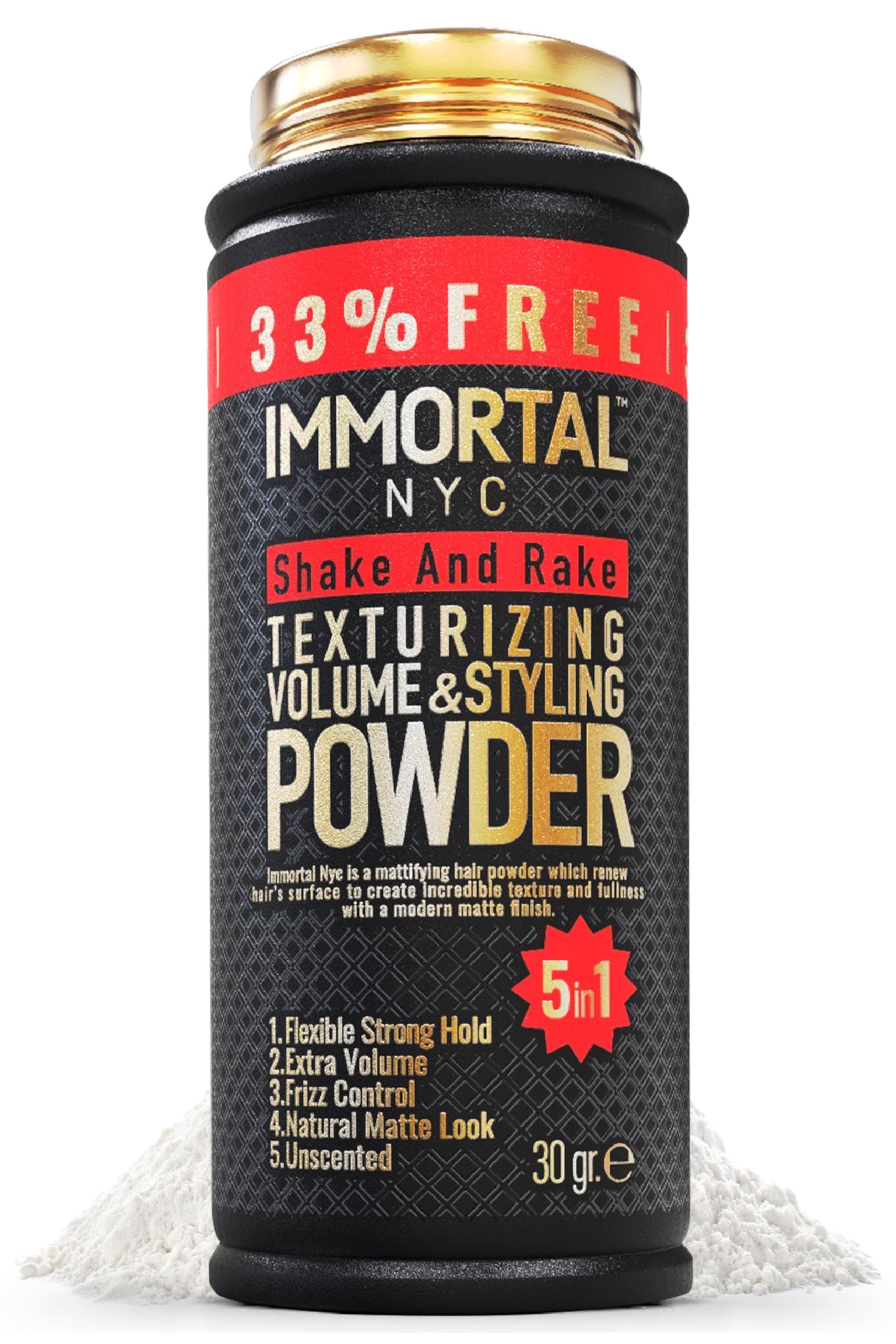 Immortal styling powder