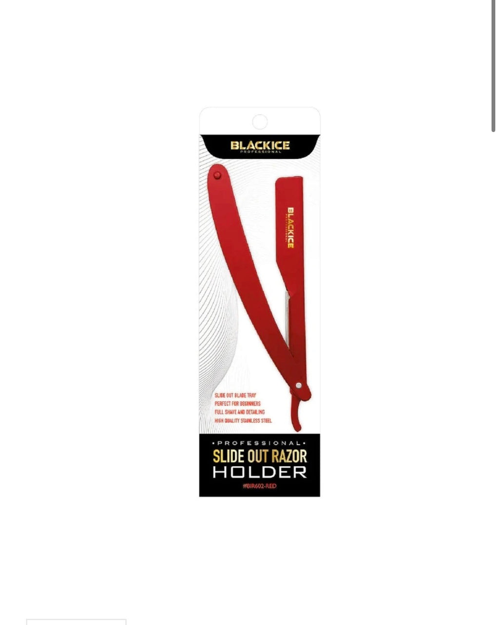 Black ice slide razor holder