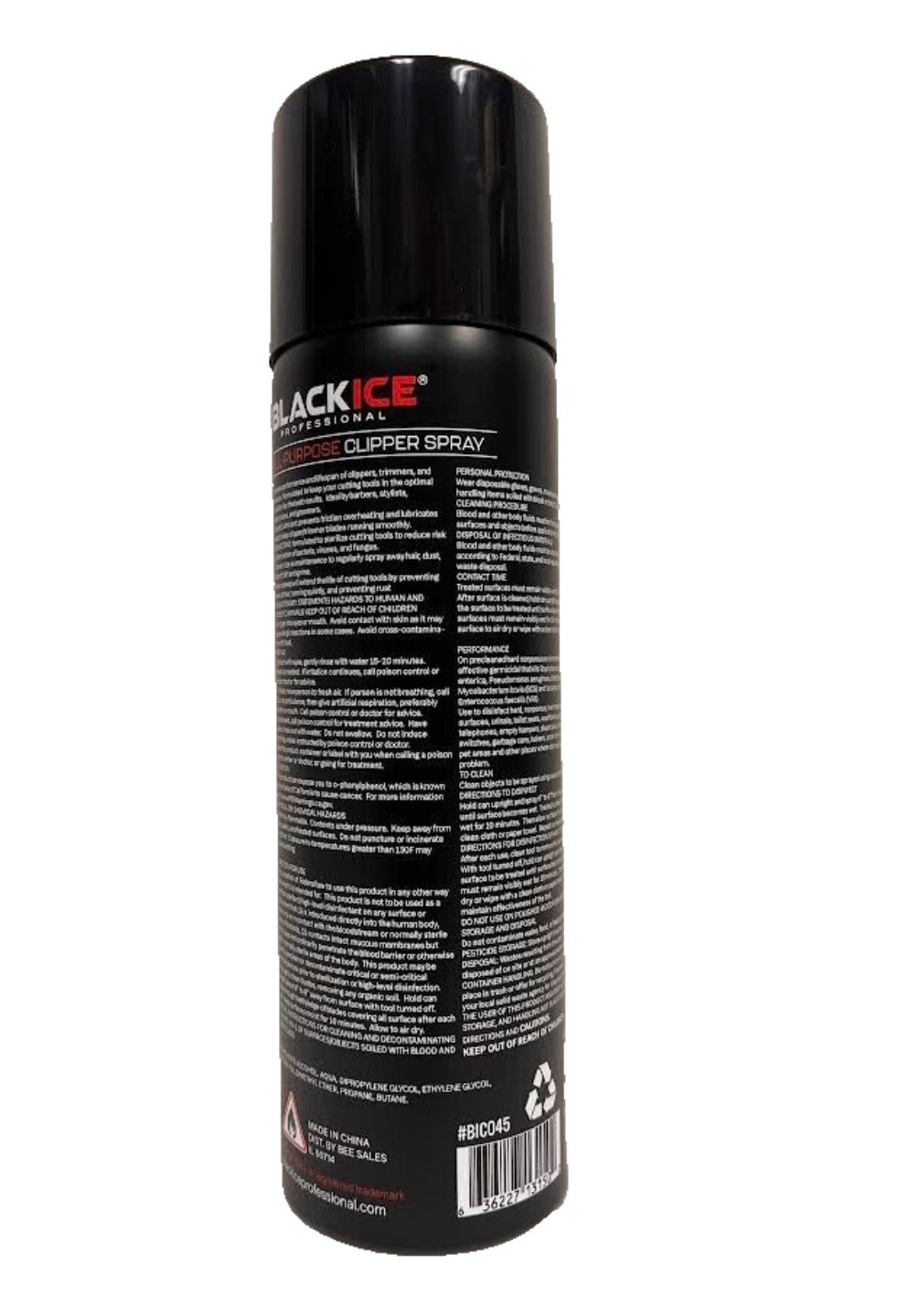Black ice clipper spray 16oz