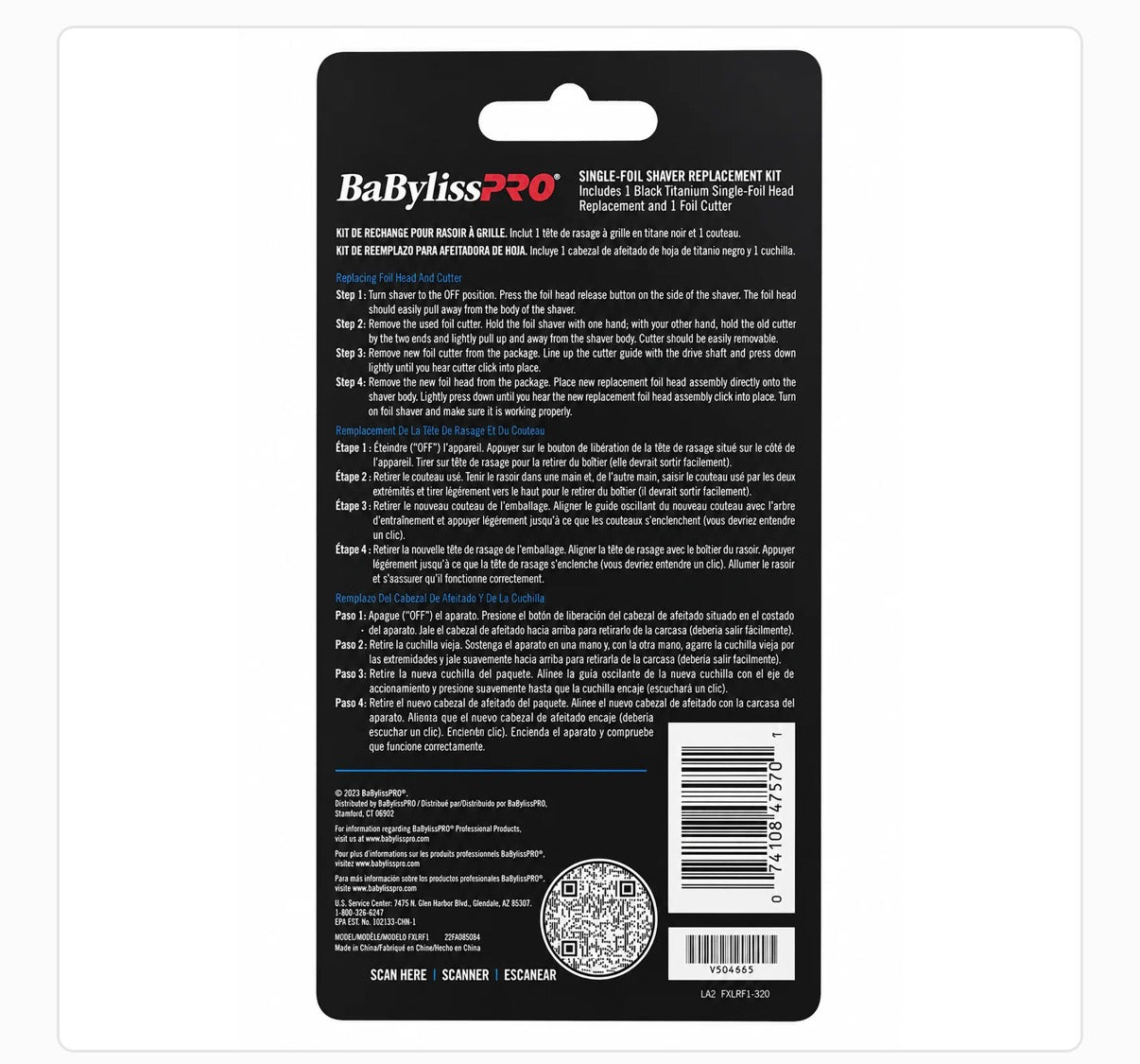 Babyliss uv single foil replacement FXLRF1